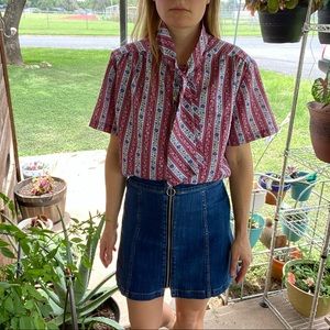 70s/80s vintage secretary style blouse large